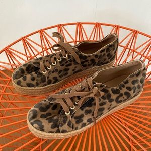 Superga | Leopard Print Platform Sneakers